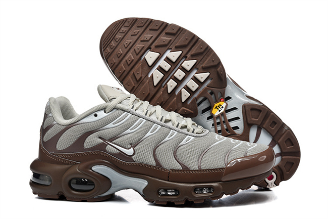Men's Hot sale Running weapon Air Max TN1 Grey/Brown Shoes 054